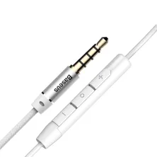 Навушники Baseus Encok H06 lateral in-ear Wire Earphone Сріблястий