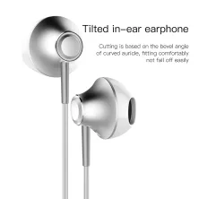 Навушники Baseus Encok H06 lateral in-ear Wire Earphone Сріблястий