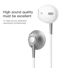 Навушники Baseus Encok H06 lateral in-ear Wire Earphone Сріблястий