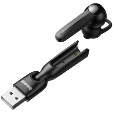 Беспроводная Bluetooth гарнитура Baseus Encok Wirelless Earphones A05 + USB док-станция Черный