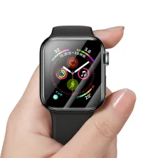 Защитное стекло BASEUS для Apple Watch 4/5/6/SE 44 mm Full Cover 0.2mm Черный