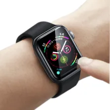 Защитное стекло BASEUS для Apple Watch 4/5/6/SE 44 mm Full Cover 0.2mm Черный