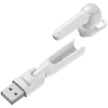 Беспроводная Bluetooth гарнитура Baseus Encok Wirelless Earphones A05 + USB док-станция Белый