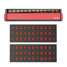 Автовизитка парковочная карта Baseus Moonlight Box Series Temporary Parking Number Plate Красный