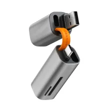Кардрідер Baseus Mini-Cabin Card Reader 2in1 USB/Type-C, SD/TF Cards Сірий
