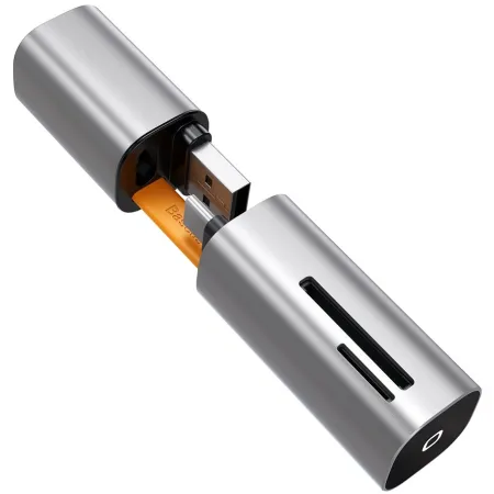 Кардрідер Baseus Mini-Cabin Card Reader 2in1 USB/Type-C, SD/TF Cards Сірий