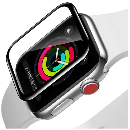 Защитное стекло BASEUS для Apple Watch 1/2/3 38 mm Full Cover 0.2mm Черный