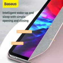 Чехол Baseus для iPad Pro 11" (2020) Simplism Magnetic Leather Case Розовый