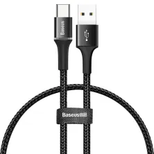 Кабель Baseus Halo Data Cable USB to Type-C QC3.0 3A 0.25m Чорний