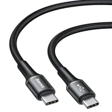 Кабель Baseus Halo Data Cable Type-C to Type-C QC3.0+PD2.0 60W 20V 3А 2m Чорний