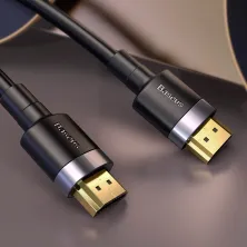 Кабель Baseus 4KHDMI Male to 4KHDMI Male Cafule Cable HDMI2.0 2m Черный