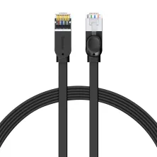 Кабель Baseus High Speed RJ45 Gigabit Network Cable Ethernet Плоский 5m Чорний