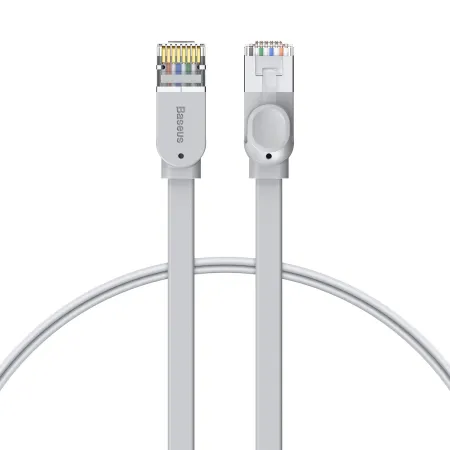 Кабель Baseus High Speed RJ45 Gigabit Network Cable Ethernet Плоский 1m Сірий