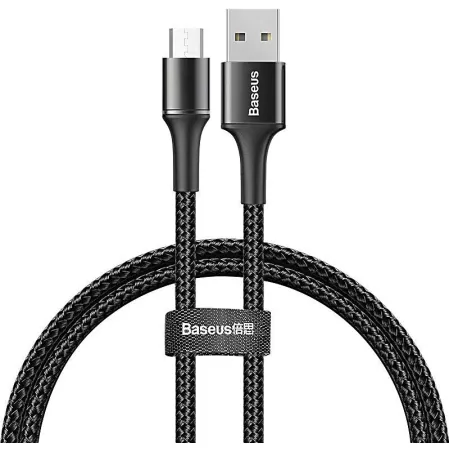 Кабель Baseus Halo Data Cable USB to Micro USB 3A 1m Чорний
