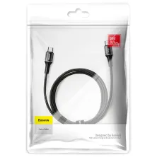 Кабель Baseus Halo Data Cable Type-C to Type-C QC3.0+PD2.0 60W 20V 3А 1m Черный