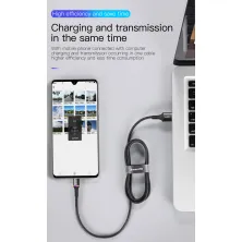 Кабель Baseus Halo Data Cable USB to Type-C QC3.0 3A 0.5m Чорний