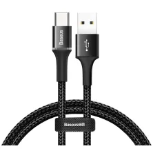 Кабель Baseus Halo Data Cable USB to Type-C QC3.0 3A 0.5m Чорний