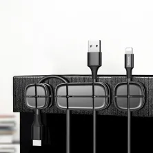 Органайзер для проводів Baseus Cross Peas Cable Clip Чорний