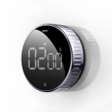 Кухонний цифровий таймер Baseus із магнітним кріпленням Heyo Rotation Countdown Timer Чорний
