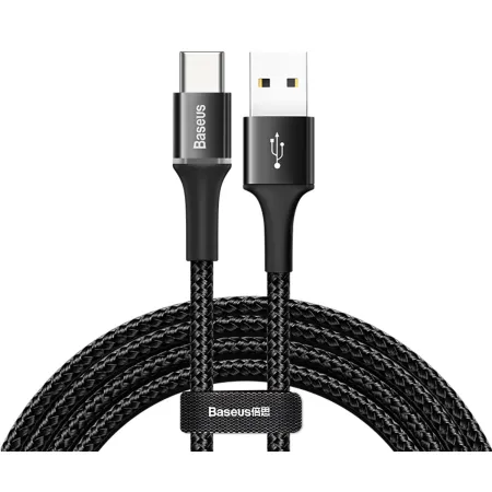 Кабель Baseus Halo Data Cable USB to Type-C 2A 2m Чорний