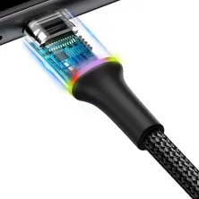 Кабель Baseus Halo Data Cable USB to Type-C 2A 3m Чорний