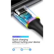 Кабель Baseus Halo Data Cable USB to Type-C 2A 3m Чорний