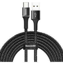 Кабель Baseus Halo Data Cable USB to Type-C 2A 3m Чорний