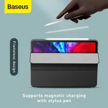 Чехол Baseus для iPad Pro 12.9" (2020) Simplism Magnetic Leather Case Черный