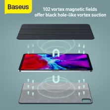 Чехол Baseus для iPad Pro 12.9" (2020) Simplism Magnetic Leather Case Черный