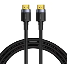 Кабель Baseus 4KHDMI Male to 4KHDMI Male Cafule Cable HDMI2.0 5m Черный