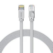 Кабель Baseus High Speed RJ45 Gigabit Network Cable Ethernet Плоский 8m Сірий