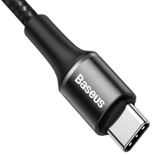 Кабель Baseus Halo Data Cable Type-C to Type-C QC3.0+PD2.0 60W 20V 3А 0.5m Черный