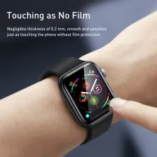 Защитное стекло BASEUS для Apple Watch 4/5/6/SE 40 mm Full Cover 0.2mm Черный