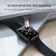 Защитное стекло BASEUS для Apple Watch 4/5/6/SE 40 mm Full Cover 0.2mm Черный