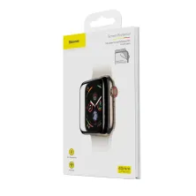 Защитное стекло BASEUS для Apple Watch 4/5/6/SE 40 mm Full Cover 0.2mm Черный