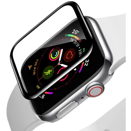 Защитное стекло BASEUS для Apple Watch 4/5/6/SE 40 mm Full Cover 0.2mm Черный
