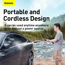 Портативная минимойка аккумуляторная BASEUS Dual Power Portable Electric Car Wash Spray Nozzle 0.7MPa, 30min