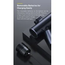 Портативная минимойка аккумуляторная BASEUS Dual Power Portable Electric Car Wash Spray Nozzle 0.7MPa, 30min