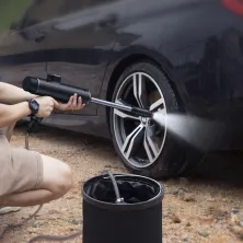 Портативна мінімийка акумуляторна BASEUS Dual Power Portable Electric Car Wash Spray Nozzle 0.7MPa, 30min з набором