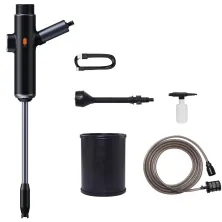 Портативна мінімийка акумуляторна BASEUS Dual Power Portable Electric Car Wash Spray Nozzle 0.7MPa, 30min з набором