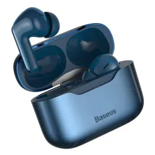 Бездротові Bluetooth навушники Baseus Encok SIMU TWS S1 Pro з функціями шумоподавлення ANC та бездротової зарядки Qi Синій