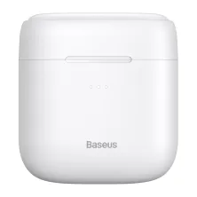 Беспроводные Bluetooth наушники Baseus Encok TWS W06 с функцией беспроводной зарядки Qi Белый
