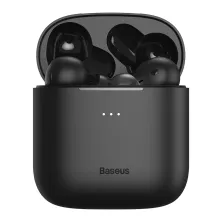 Беспроводные Bluetooth наушники Baseus Encok TWS W06 с функцией беспроводной зарядки Qi Черный