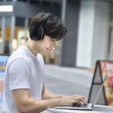 Беспроводные Bluetooth наушники Baseus Encok D02 Pro Черный