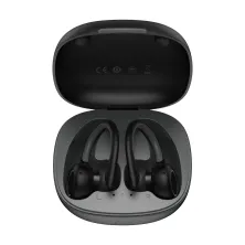 Бездротові Bluetooth навушники Baseus Encok TWS W17 з функцією бездротової зарядки Qi Чорний