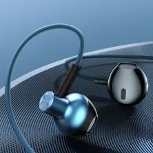 Наушники Baseus Encok H19 Wired Earphone 3.5mm Синий