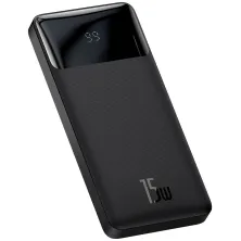УМБ Baseus Bipow Digital Display 10000mAh 15W 3A 2USB + Type-C Чорний