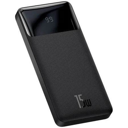 УМБ Baseus Bipow Digital Display 10000mAh 15W 3A 2USB + Type-C Чорний