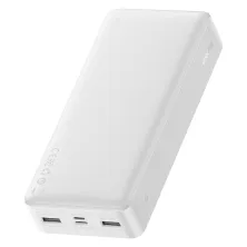 УМБ Baseus Bipow Digital Display 20000mAh 15W 3A 2USB + Type-C Білий