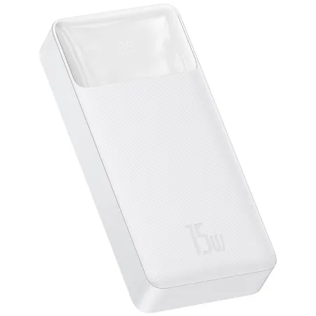 УМБ Baseus Bipow Digital Display 20000mAh 15W 3A 2USB + Type-C Білий